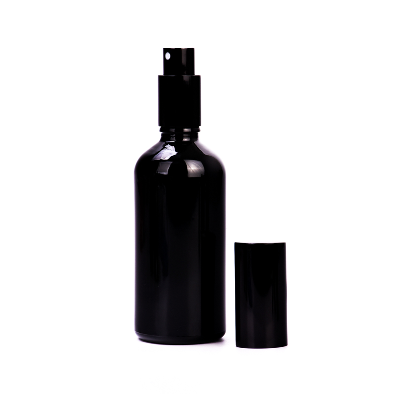 Commercio all'ingrosso caldo della bottiglia di profumo di vetro del nero della bottiglia di profumo di vendite 50ml